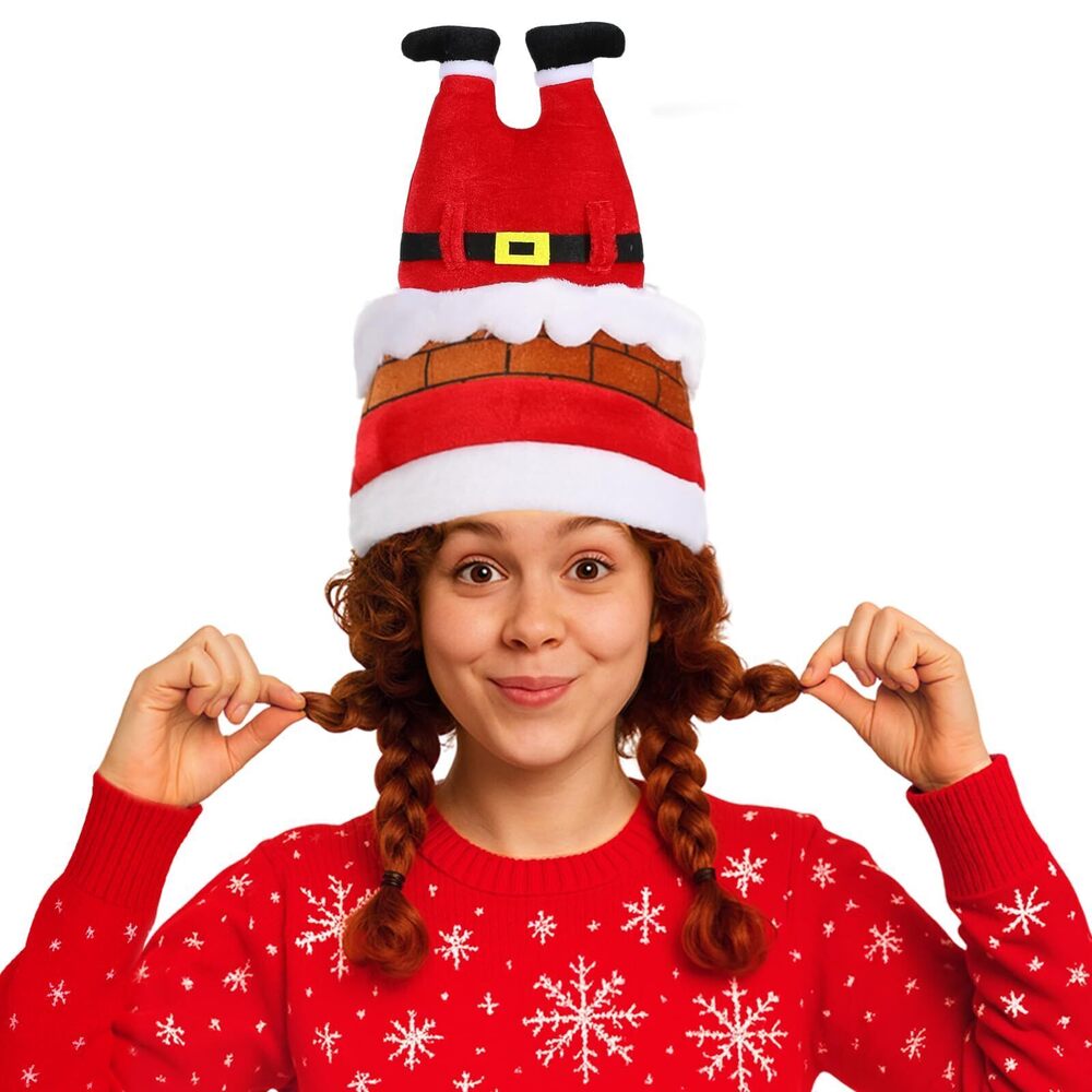 3513 Christmas Santa Pants Hat, Funny Novelty Upside Down Christmas Hat